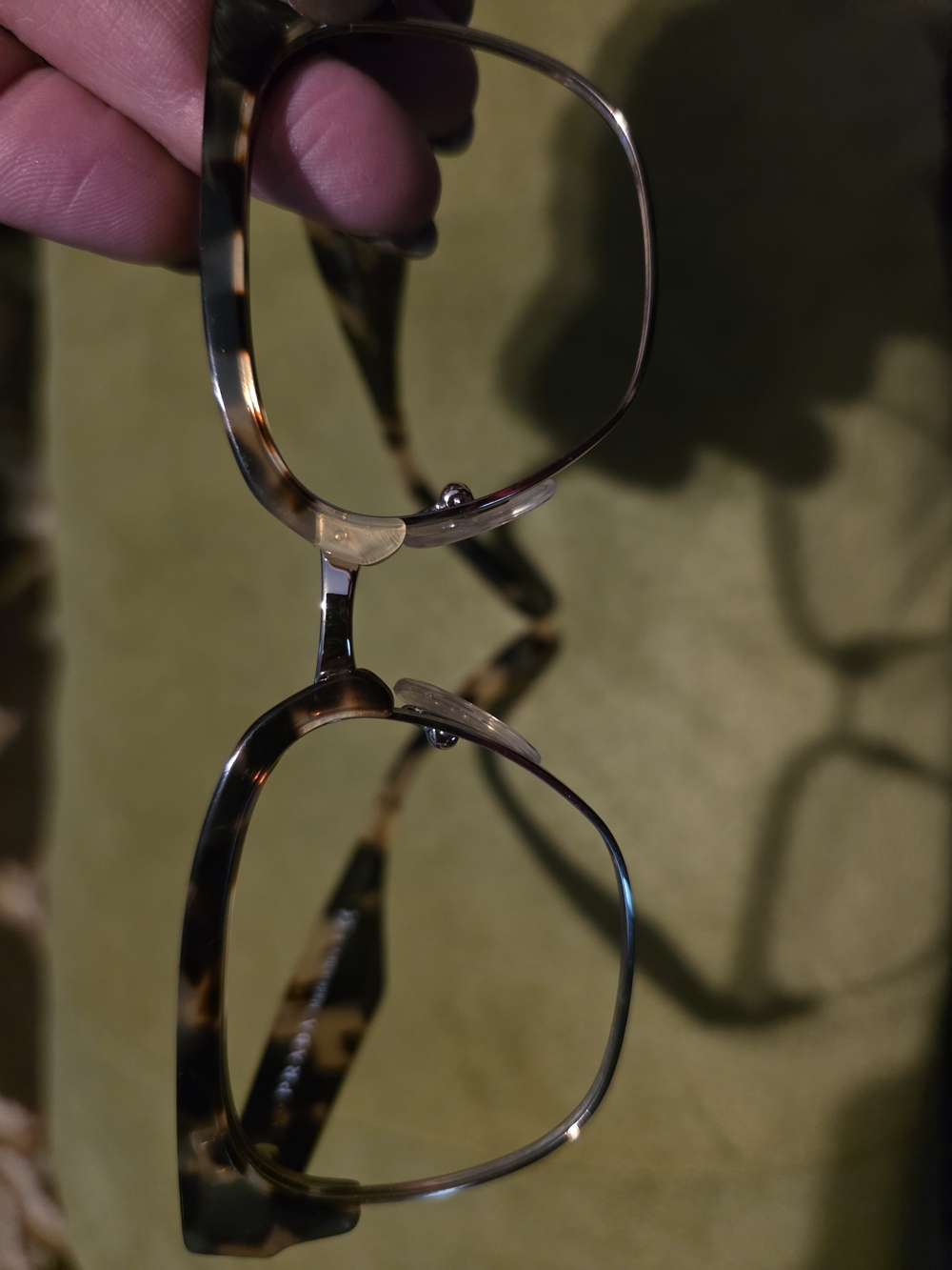 Prada Tortoiseshell and Gold Rimmed Women's Glass Frames Only, Needs Lenses